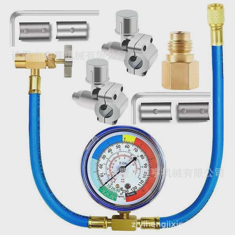 针刺制冷维修工具r134ar12汽车空调制冷剂雪种补充加氟加液冷媒