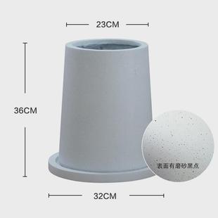 创意大型植物大花盆 现代简约客厅超大号落地高花盆带托盘北欧个性