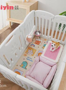 65CM宠物围栏狗室内狗笼子中小型犬隔离门护栏栅栏狗栏栅