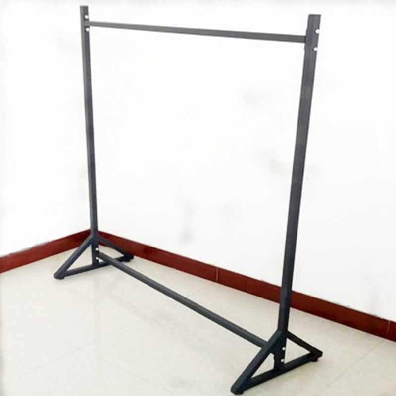 欧式铁艺服装架展示架落地式龙门陈列架服装店货架侧挂婚纱衣架