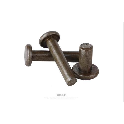 GB109镀锌平头铁铆钉铁实心铆钉镀白色铁钉8mm系列【5公斤起拍】