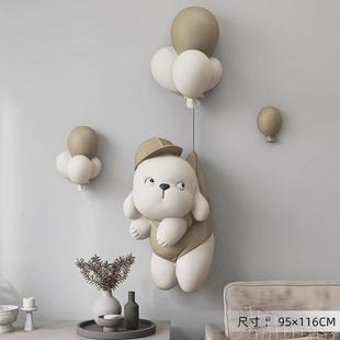 饰画现代简约潮玩卧室3d立体浮雕 s588儿童房熊入户玄关挂画客厅装