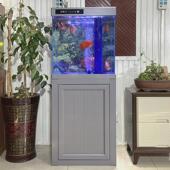 定制鱼缸客厅小型底过滤水族箱家用生态白玻璃鱼缸落地免换水鱼缸