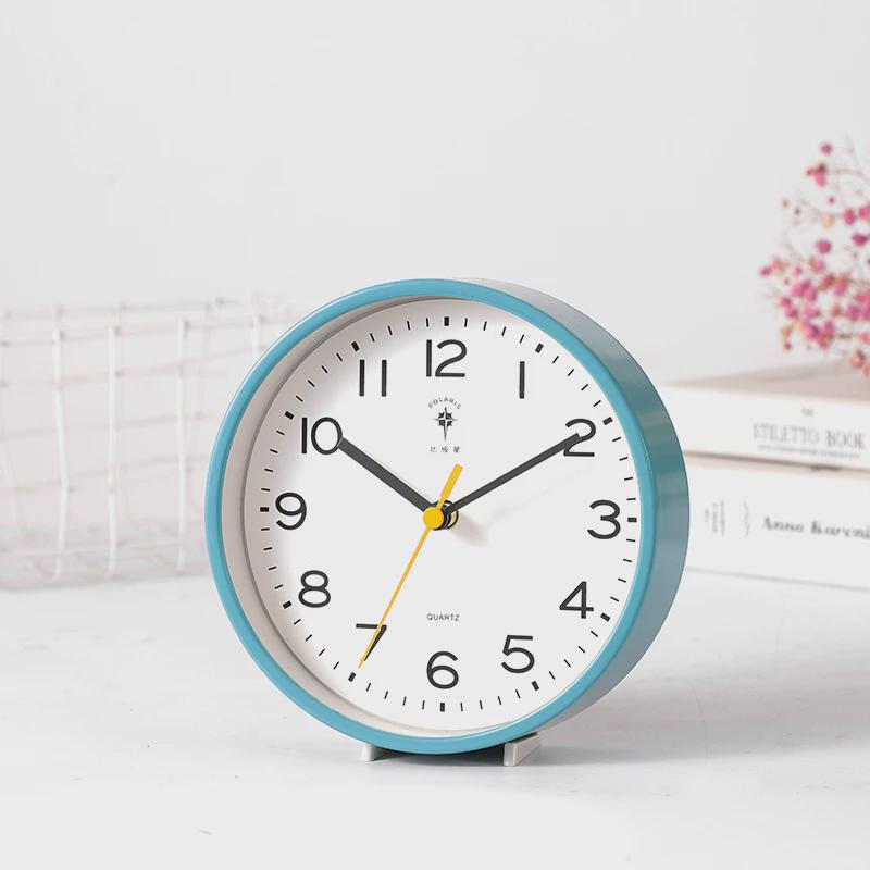 12y小台钟客厅座钟极简约现代静音座挂卧室两用儿童房床头摆表