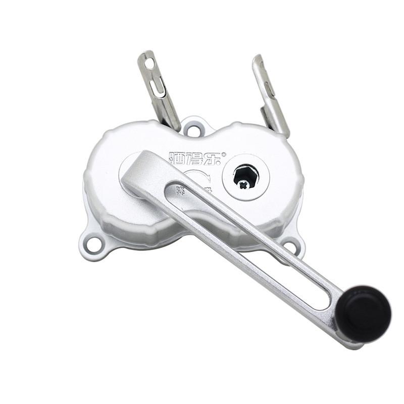 hx晾衣架手摇器双杆式凉衣架配件执手升降器摇把手柄三孔通用