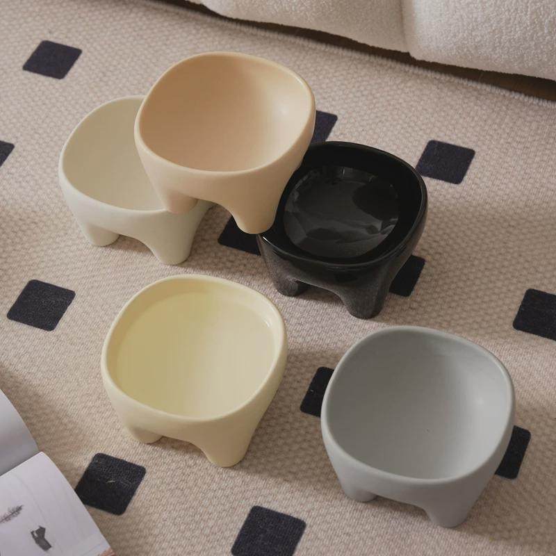 LENYVASEN 陶瓷猫狗碗大口径猫食盆喝水饭碗高脚护颈防打翻宠物碗,宠物/宠物食品及用品,猫狗碗/慢食碗,淘宝优惠券,粉丝福利购,淘宝优惠卷