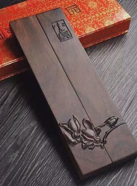 黑檀木雕刻镇尺书法雕龙镇纸文房礼品批发家居工艺红木木质摆件