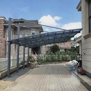 铝合金雨棚户外防雨阳台别墅楼顶露台遮阳棚屋檐室外耐力板遮雨棚