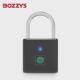 bozzys电子锁指纹挂锁自动家用防盗防水耐磨锌合金小型智能挂锁