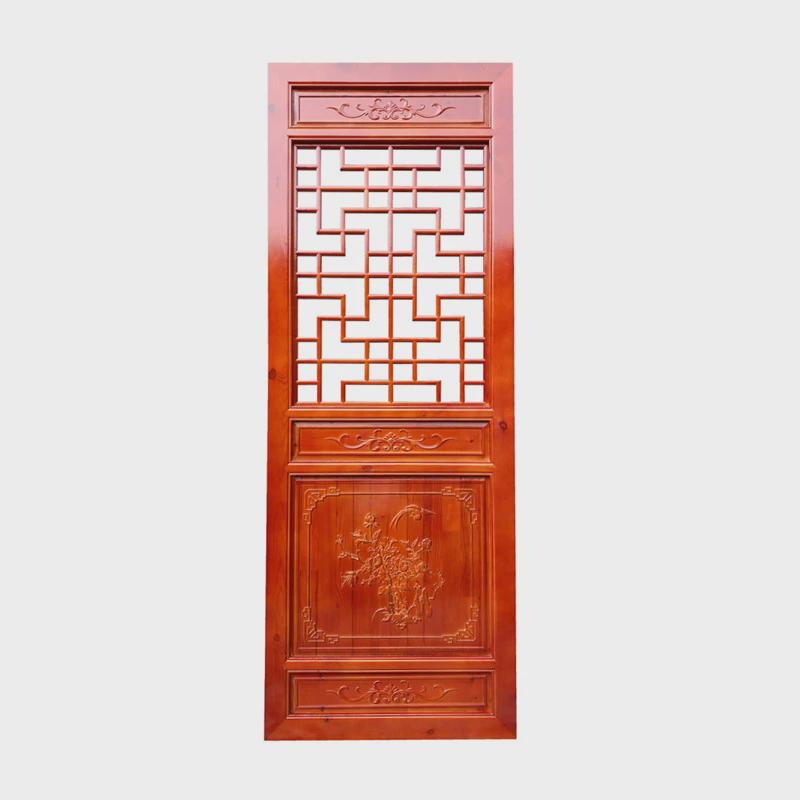 东阳木雕仿古门窗实木花格寺院中式园林古建门窗镂空花格木门定制