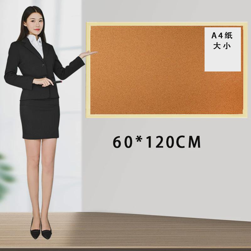 软木板照片墙实木框黑板办公便签墙家用挂式新款商用记事板留言板
