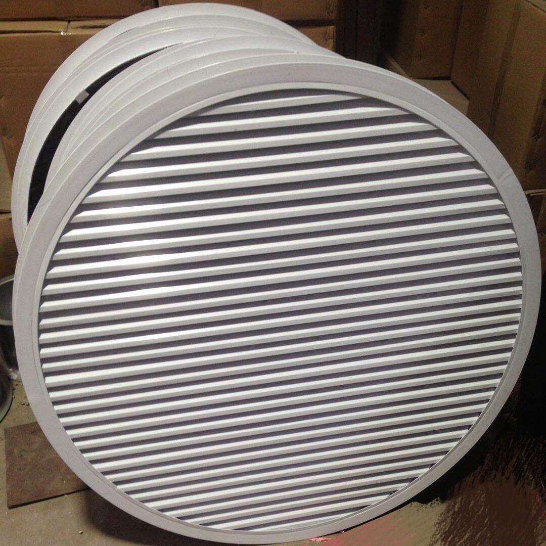圆形百叶窗单层百叶窗铝合金安装通风出风口静音排气扇加工风口
