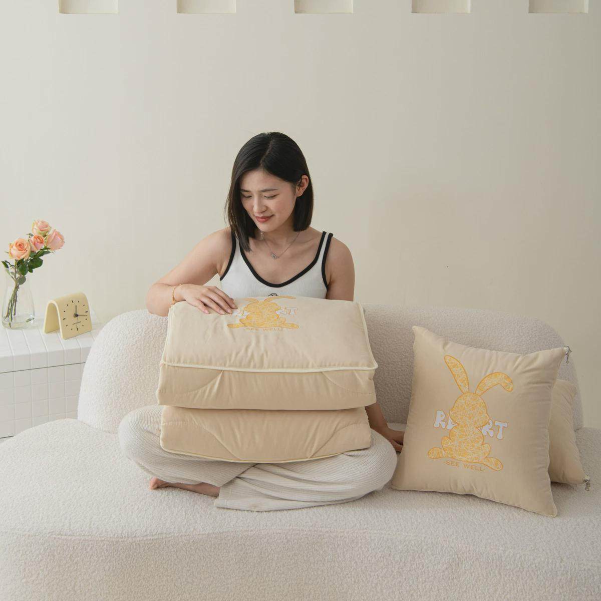 抱枕被子两用二合一加厚四季通用车载抱枕沙发靠垫办公室午休被子,居家布艺,靠垫/抱枕,淘宝优惠券,粉丝福利购,淘宝优惠卷