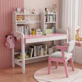 实木书桌简约学习桌课桌椅升降桌书房学生小学生课桌儿童学习桌椅