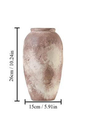 陶瓷花瓶复古风侘寂风插花花器样板房家居饰品摆件高级感装饰摆设