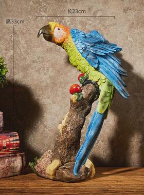 美式创意大嘴鸟小动仿真摆件物客厅电视柜家居摆设北欧酒柜装饰品