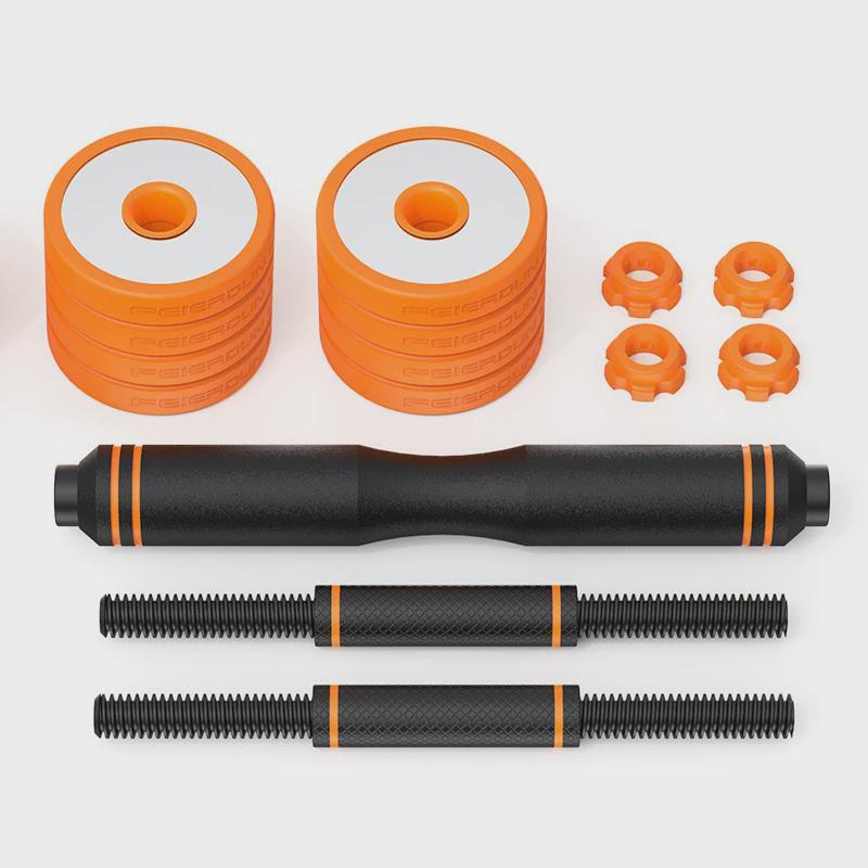 飞尔顿哑铃杠铃家用健身器材宿舍力量训练壶铃套装可调节钢制男士