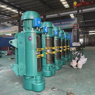 5吨单速起重葫芦CD1型5T12M钢丝绳吊钩电动葫芦