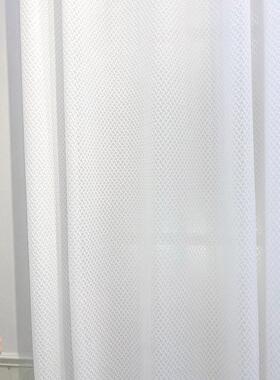 86m0纱帘透光客厅阳台白色羽毛窗帘遮阳防晒隔热窗纱华夫格回