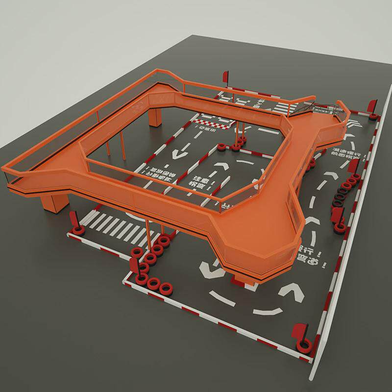 товар из китая 成人卡丁车赛道设计场地规划cad设计图水马摆放图俱乐部越野赛车