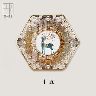 装 中式 饰画会所酒店茶餐厅客厅房间卧室壁 风格 26X8东南亚泰式