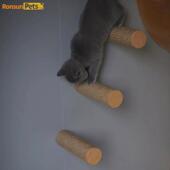 猫抓柱爬墙不掉屑剑麻绳猫爬架墙壁猫咪爬架猫上柱台阶猫抓柱壁挂