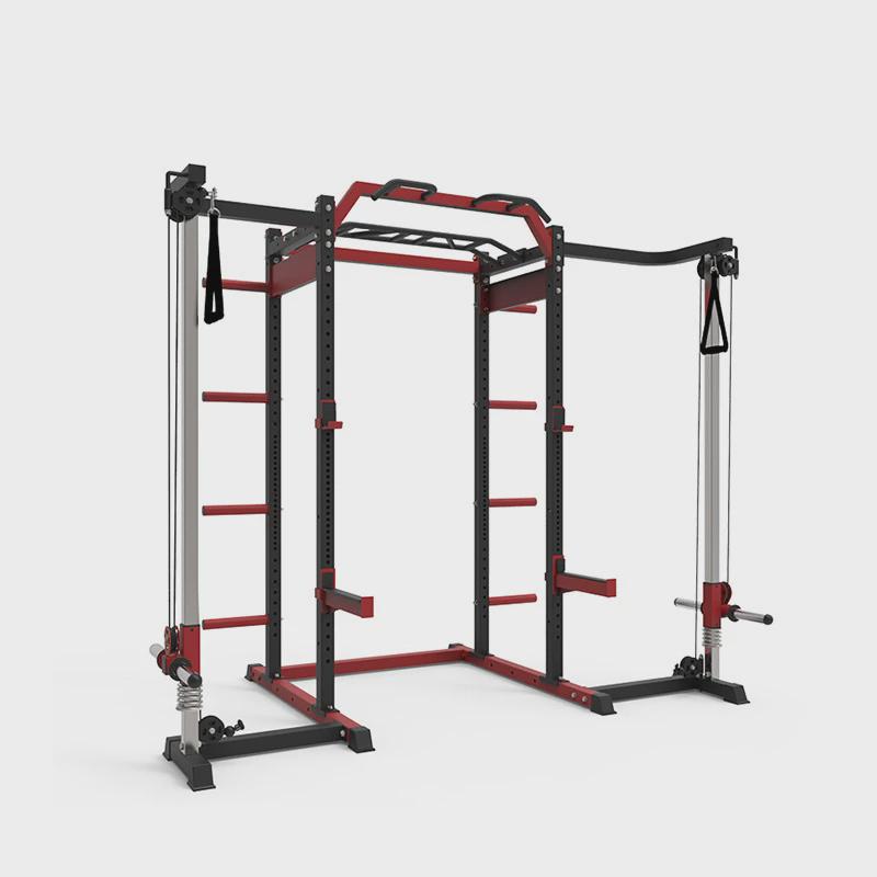 卧推架飞鸟深蹲架多功能综合训练器多人一体健身房龙门架健身器材