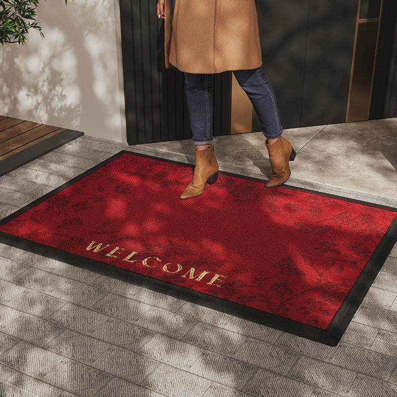 高端加厚大宅红色地垫入户门垫耐脏别墅大门户外防滑垫子进门地毯,居家布艺,家用脚垫,淘宝优惠券,粉丝福利购,淘宝优惠卷