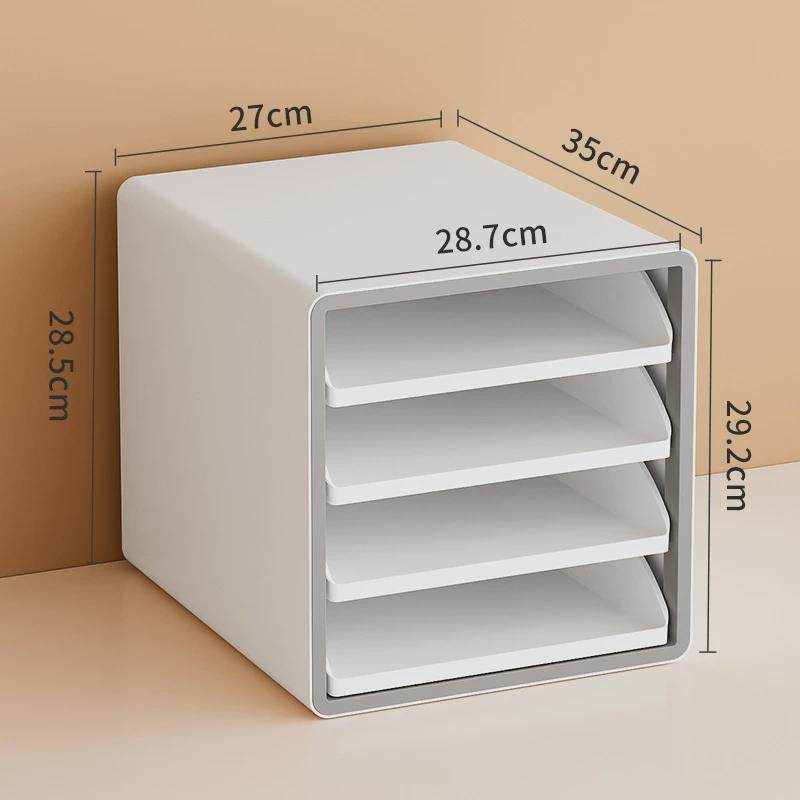 抽屉式透明桌面收纳盒工位a4文件置物架办公桌上整理四层收纳柜子,收纳整理,整理架/置物架/收纳架,淘宝优惠券,粉丝福利购,淘宝优惠卷