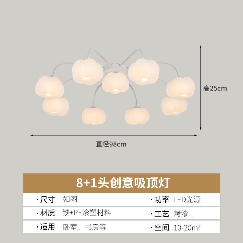 北欧风客厅主灯家用新款灯简约现代棉花灯2024大厅卧室灯吸顶灯具