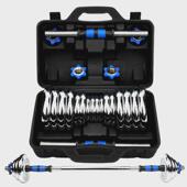 电镀哑铃纯铁实心男士 家用健身锻炼器材一对20kg健身杠铃