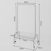 挂衣架落地卧室简易晾衣架多功能家用单杆室内可移动衣帽架展示架