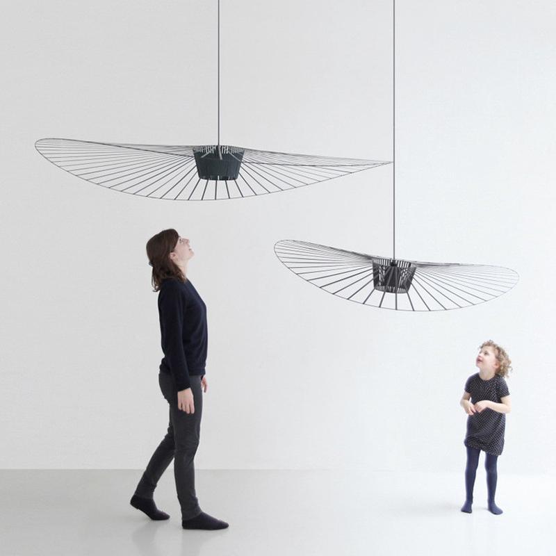 北欧设计师吊灯灯草帽子客厅吊灯创意餐厅样板房服装店灯工装艺术