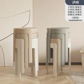 家用加厚现代简约风车奶油客厅备用吃饭餐桌新品 凳风餐椅塑料凳子