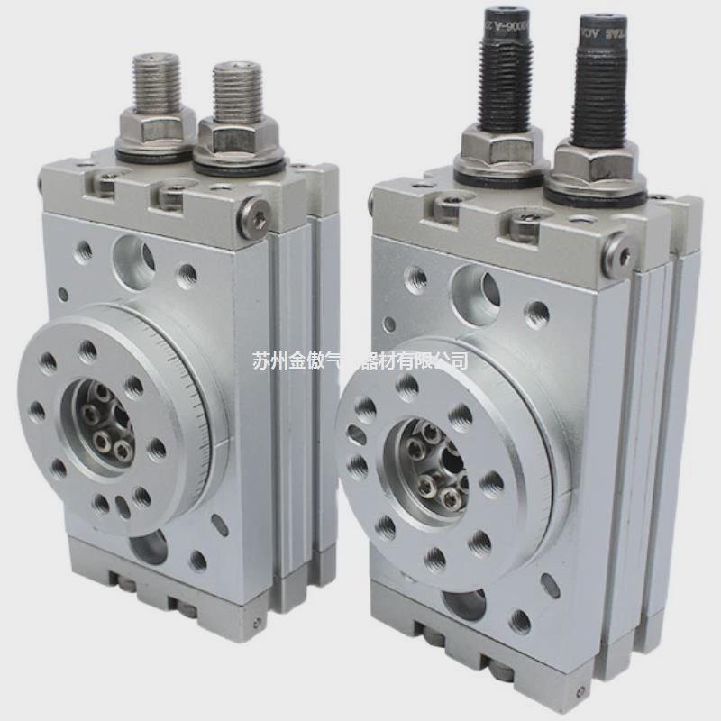 亚德旋转小型气动客摆台气缸hrq2/3/7/10/20/30hrq10/20/30-a