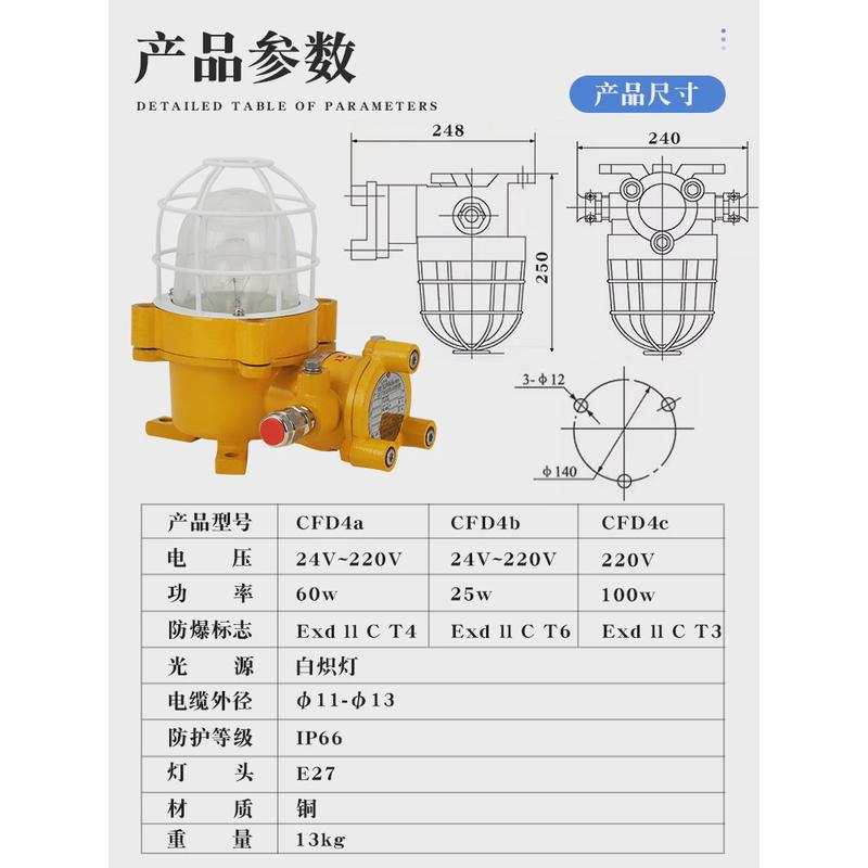 CCS证正品海星海事船用白炽灯带网罩CFD1/2/3/4/5铜质LED照明现货