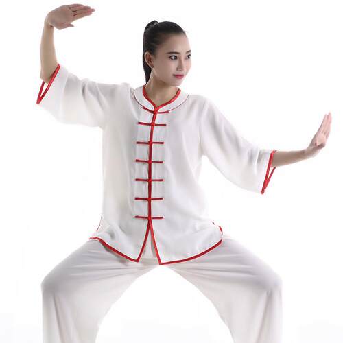 宏极太极服新款加棉丝太极服武术服练功服晨练服男女款8色