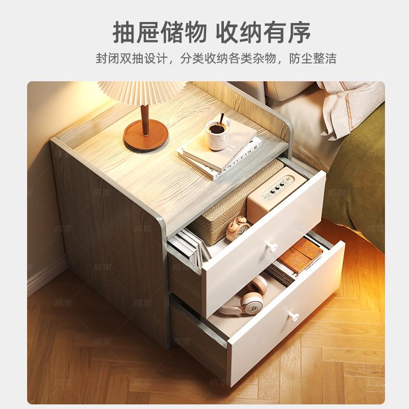 床头柜简约现代家用简易小型储物柜置物架卧室床头收纳柜子宁岑宁