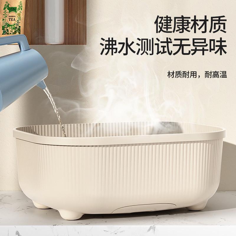 碗筷收纳盒家用特大号带盖防尘装餐具碗盘箱厨房沥水碗碟架代唐延