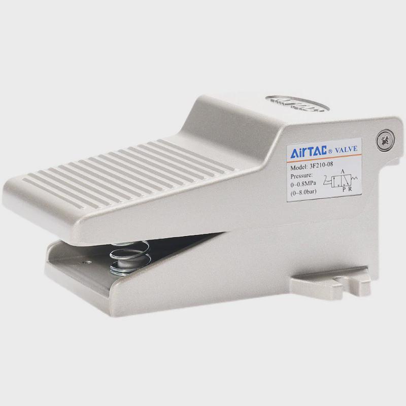 热销亚德客动脚踏开关脚踩式3F11006/3FM110M5/21008L二位三通脚