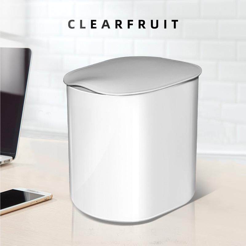 inc0桌面垃圾桶大容量壁挂迷你家用轻奢厨房茶几客厅化妆带盖小