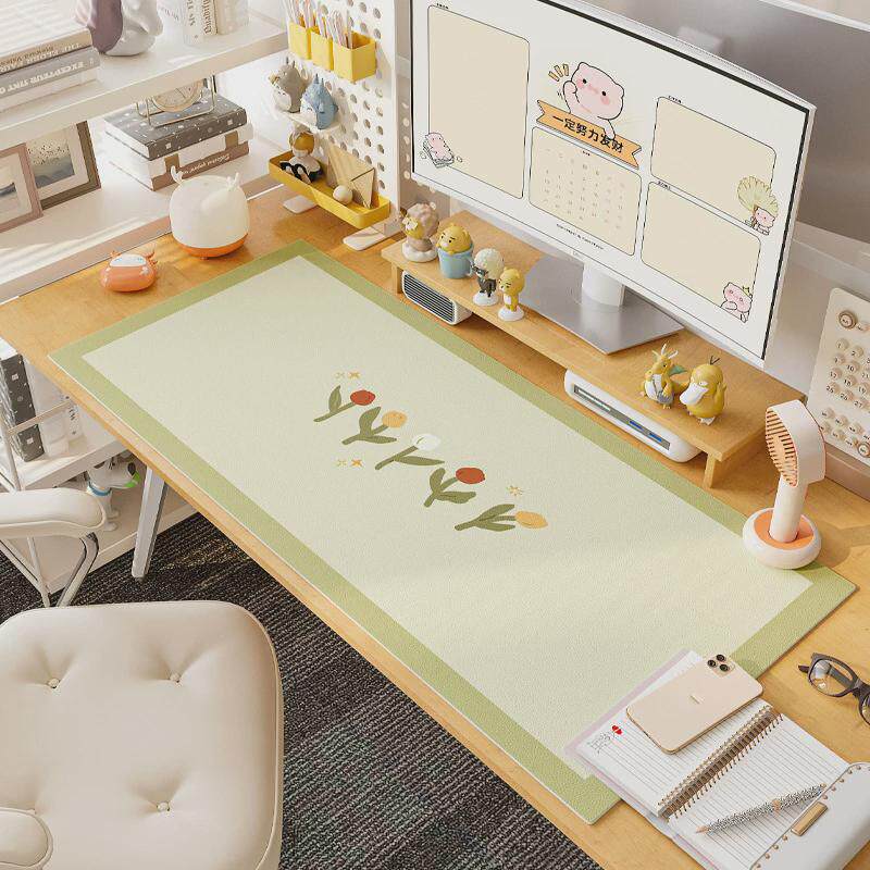 电脑桌垫办公室皮革小清新pvc防水可擦免洗工位宿舍桌面垫书新款