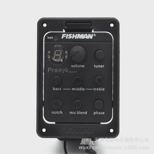 渔夫吉他拾音器eq电箱民谣301吉他配件均衡器拾音器液晶调音器