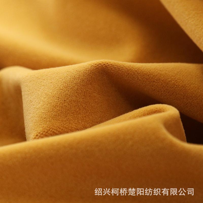 高档北欧貂绒窗帘成品轻奢遮光加厚纯色拼接丝绒美式客厅卧室
