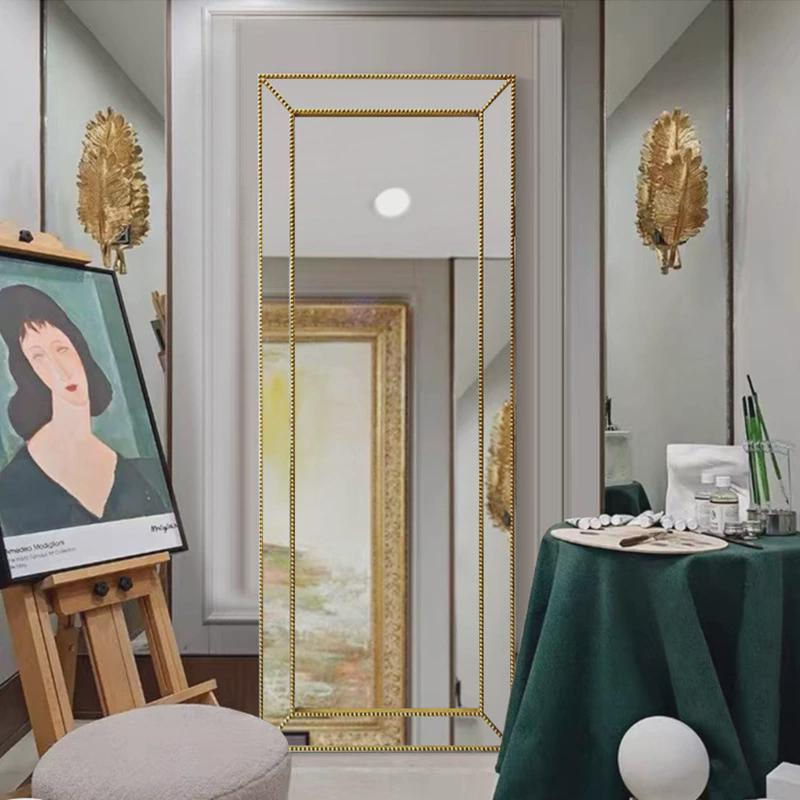 全身镜镜拼镜全身落地镜酒店镜子全身装饰欧美别墅玄关穿衣试衣镜