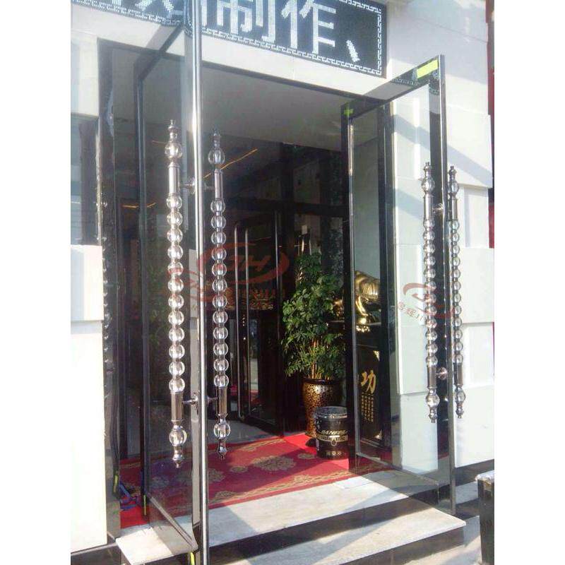 高档水晶大门拉手 玻璃门水晶把手 酒店店面大门木门拉手 把手