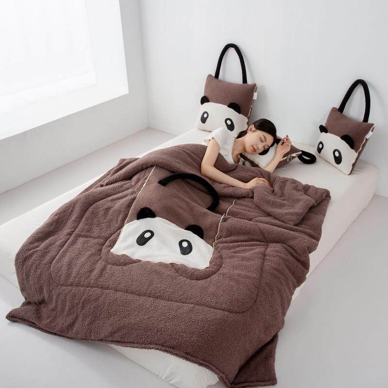 可爱卡通加厚抱枕被子两用车载靠垫枕头被办公室沙发午睡空调被,居家布艺,抱枕被,淘宝优惠券,粉丝福利购,淘宝优惠卷