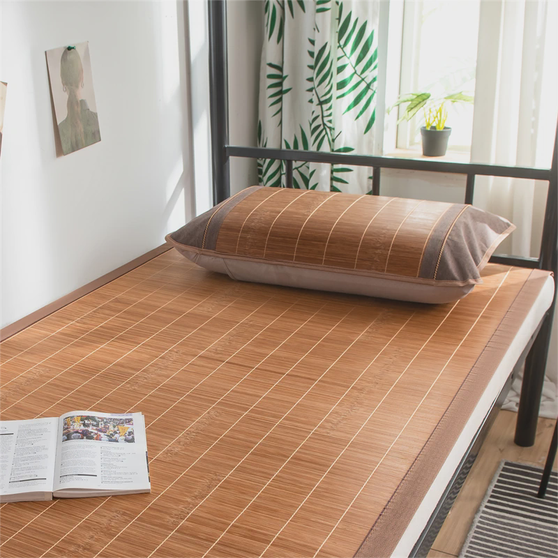 5n凉席竹席学生宿舍单人夏天新款0.8藤席可折叠草席90×190席