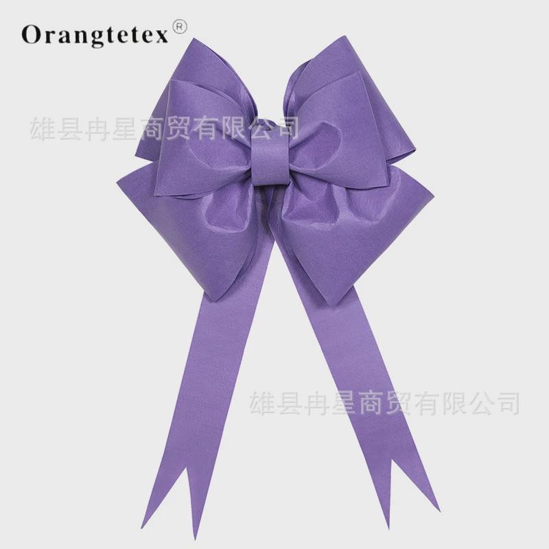 网红巨型蝴蝶结绒布装饰材料婚庆圣诞树花束包布置装配件悬挂