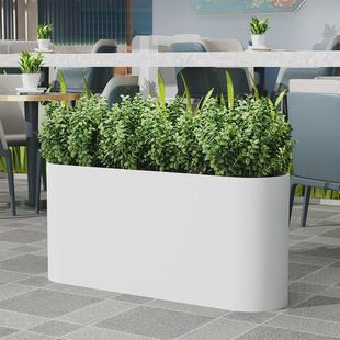 现代简约玻璃钢花箱户外组合种植特大花盆商业街隔断花箱花坛广场